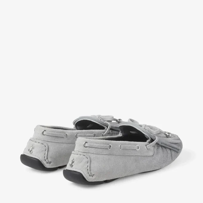 Manon F Dove Suede Denim Loafers