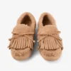 Manon F Toffee Velvet Suede Loafers with Shearling