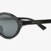 Marais Black and Grey Oval Acetate Sunglasses