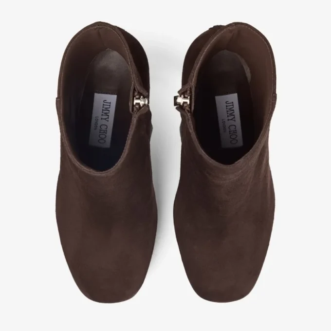 Marene Ankle Boot 120 Chocolate Suede Pumps
