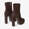 Marene Ankle Boot 120 Chocolate Suede Pumps
