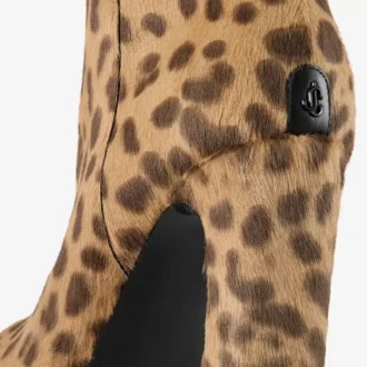 Marene Ankle Boot 120 Natural Leopard Print Pony Ankle Boots
