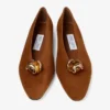 Margot Flat Tan Suede Flats