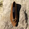 Margot Flat Tan Suede Flats