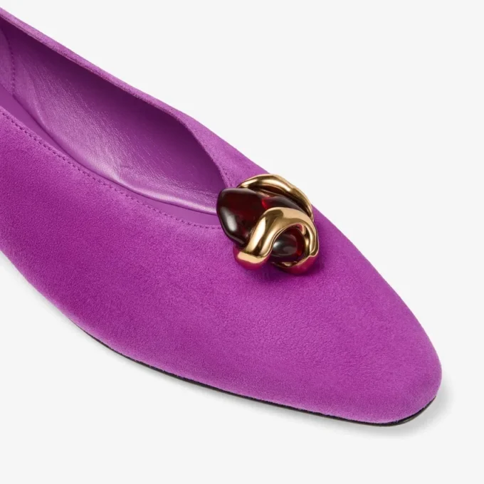 Margot Flat Violet Orchid Suede Flats