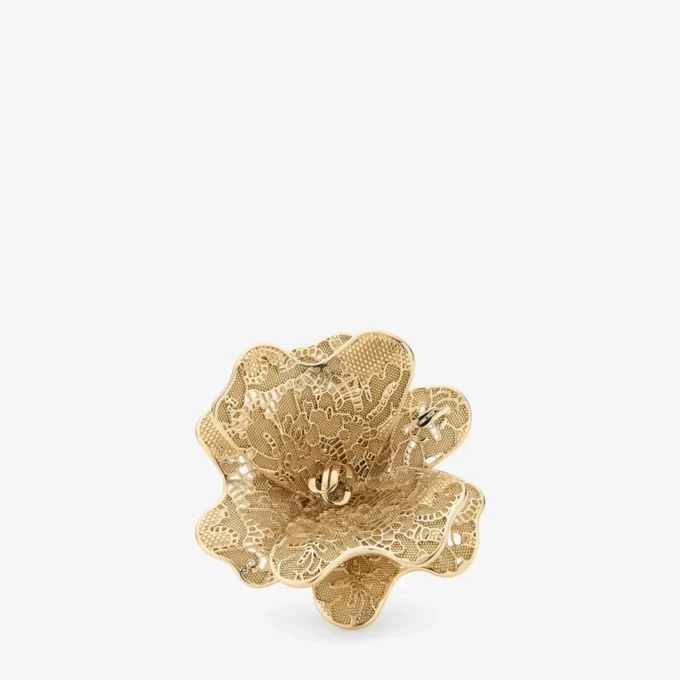 Maxi Corsage Ring Gold Finish Metal Corsage Ring