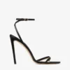 Metz 100 Black Satin Sandal