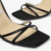 Metz 100 Black Satin Sandal