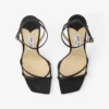 Metz 100 Black Satin Sandal