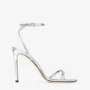 Metz 100 Silver Liquid Metal Leather Sandal