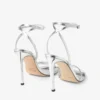 Metz 100 Silver Liquid Metal Leather Sandal