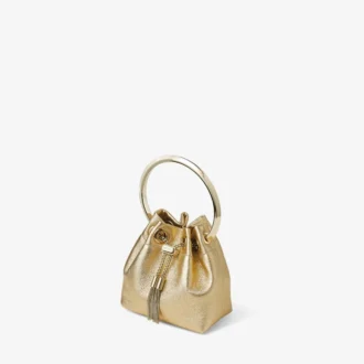 Micro Bon Bon Gold Metallic Nappa Mini Bag