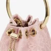 Micro Bon Bon Rose Satin and Jimmy Choo Lace Mini Bucket Bag
