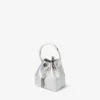 Micro Bon Bon Silver Metallic Nappa Mini Bag