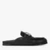 Milo Mule Black Calf Leather Backless Mule