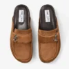 Milo Mule Tan Velvet Suede Backless Mule