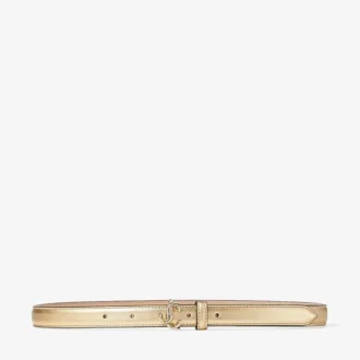Mini Helina Gold Metallic Nappa Leather Mini Belt