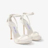 Moza Platform 120 Ivory Satin Sandals