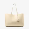 Nine2Five East-West Buttermilk Elaphe Printed Leather Tote Handbag