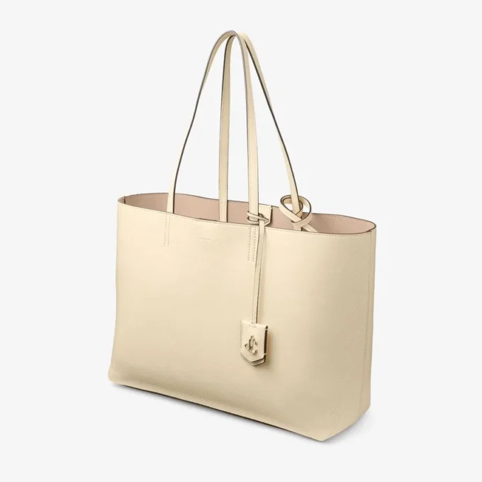 Nine2Five East-West Buttermilk Elaphe Printed Leather Tote Handbag