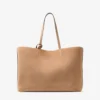 Nine2Five East-West Toffee Suede Tote Handbag