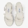 Nyra 60 Latte Nappa Leather Sandal Wedges