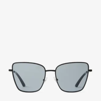 Orli Matte Black Square Sunglasses