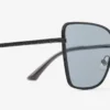 Orli Matte Black Square Sunglasses