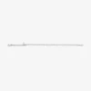 Pearl Crystal Anklet Silver-Finish Metal Anklet with Pearl, Crystal and Jc Monogram Charms