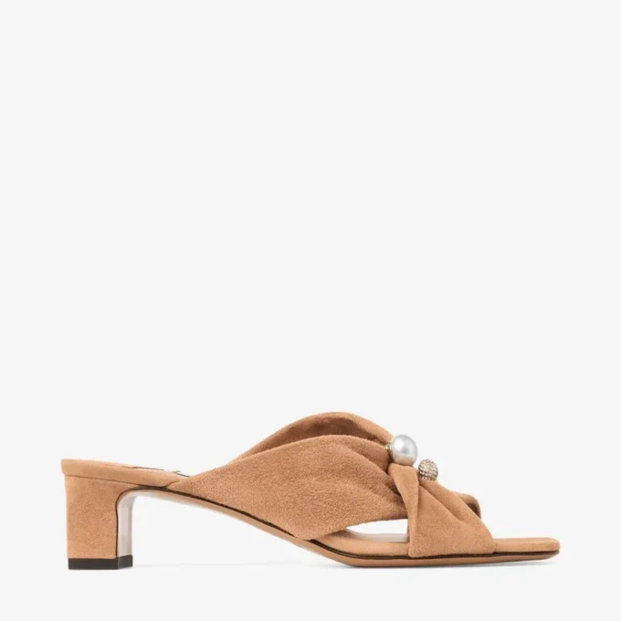 Rafi 45 Toffee Suede Sandals