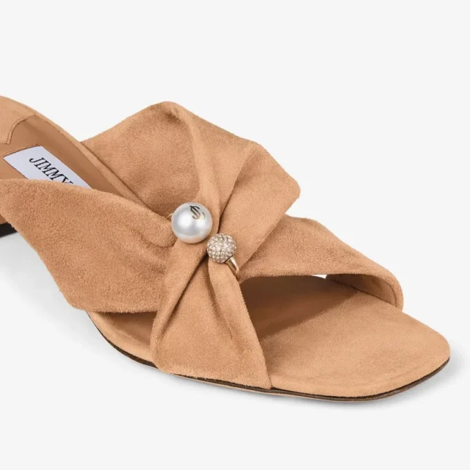 Rafi 45 Toffee Suede Sandals
