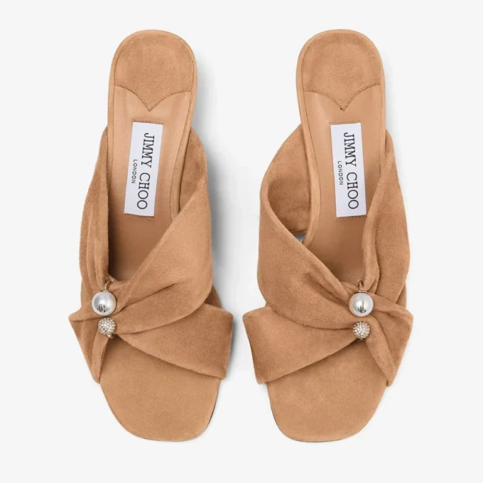 Rafi 45 Toffee Suede Sandals