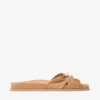 Rafi Flat Toffee Suede Flat Sandals