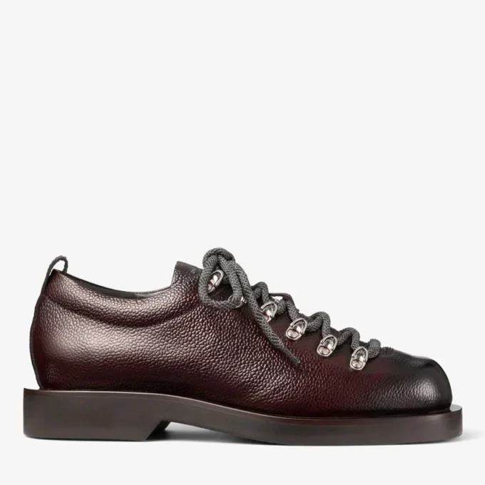 Reeves Lace Up Chocolate Scotch Grain Leather Lace up Shoes