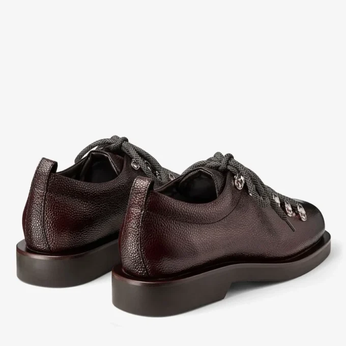 Reeves Lace Up Chocolate Scotch Grain Leather Lace up Shoes