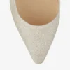 Romy 60 Platinum Ice Dusty Glitter Pointy Toe Pumps