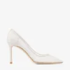 Romy 85 Ivory Jimmy Choo Lace Pumps