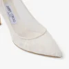 Romy 85 Ivory Jimmy Choo Lace Pumps