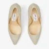 Romy 85 Platinum Ice Dusty Glitter Pointy Toe Pumps