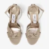 Rosie 100 Gold Shimmer Suede Platform Sandals