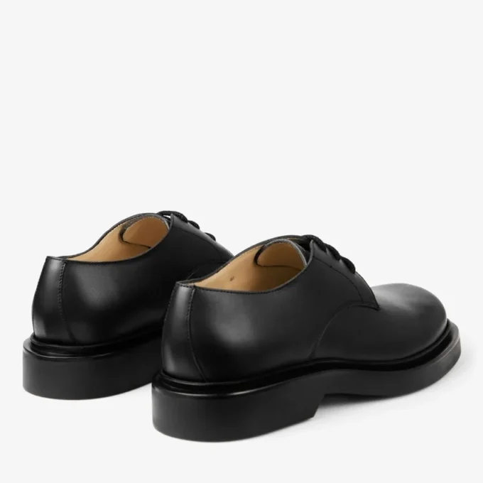 Rowan Derby Black Box Calf Leather Loafers