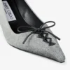 Scarlett 50 Dove Suede Denim Pumps