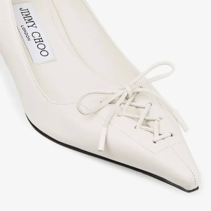 Scarlett 50 Latte Nappa Leather Pumps