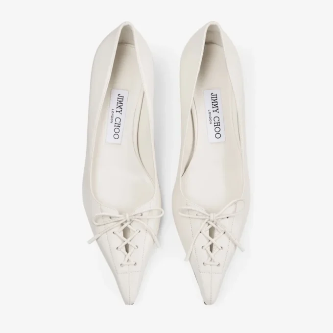 Scarlett 50 Latte Nappa Leather Pumps