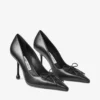 Scarlett 95 Black Nappa Leather Pumps