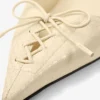 Scarlett 95 Buttermilk Elaphe Printed Leather Pumps