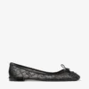 Scarlett Ballerina Black Jimmy Choo Lace Ballerina Flats