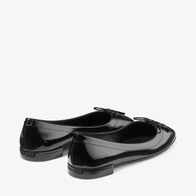 Scarlett Ballerina Black Soft Spazzolato Ballerina Flats