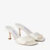 Skye 70 Ivory Satin Sandals