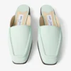 Slide Mint Nubuck Leather Mule
